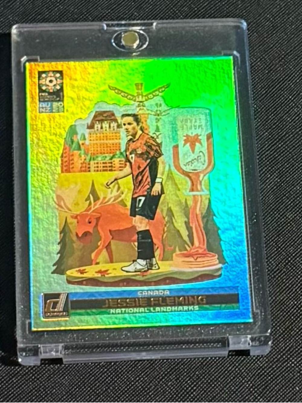 Panini Holographic Soccer Trading Card - Green, Gold, Red, Blue